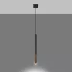 Lampa wisząca MOZAICA 1 czarny/miedź