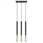 Lampa wisząca MOZAICA 3L czarny/złoto