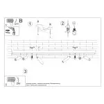 Plafon EYETECH 6 czarny