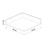 Plafon HORUS 55 szary