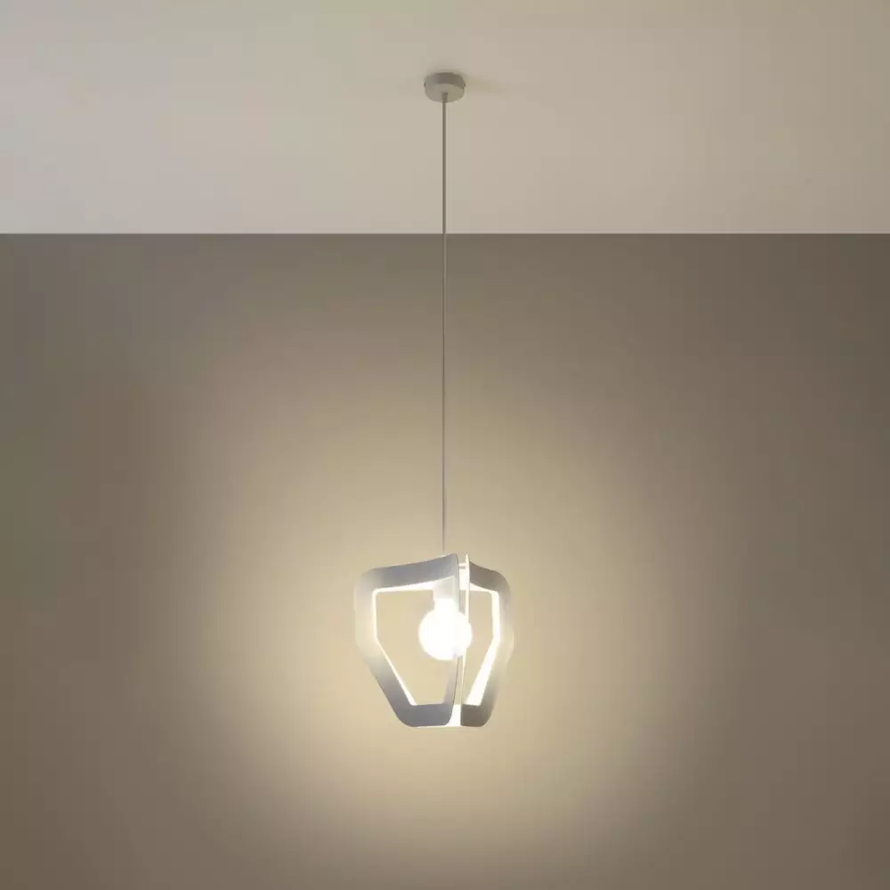Lampa wisząca TRES biała