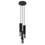 Lampa wisząca LOOPEZ 3P czarny/chrom