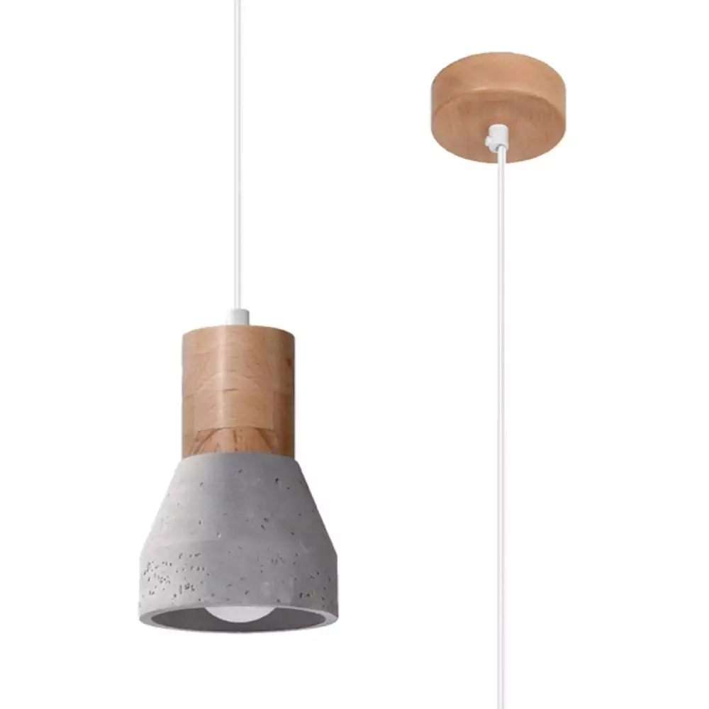 Lampa wisząca QUBIC szara