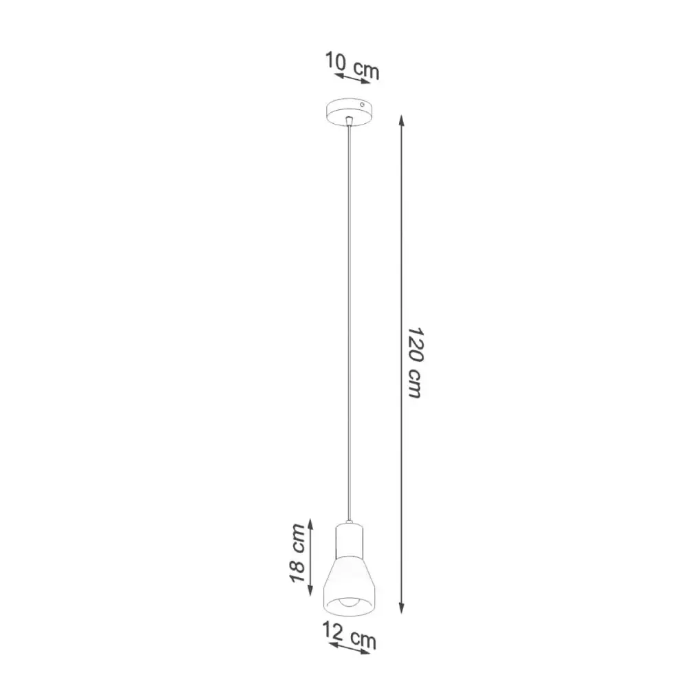 Lampa wisząca QUBIC szara