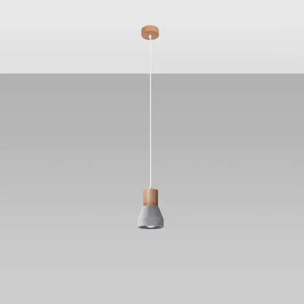 Lampa wisząca QUBIC szara