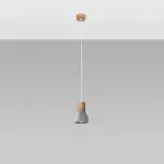 Lampa wisząca QUBIC szara