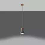 Lampa wisząca QUBIC szara