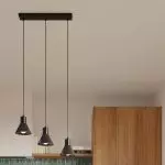 Lampa wisząca TALEJA 3 czarna [E27]