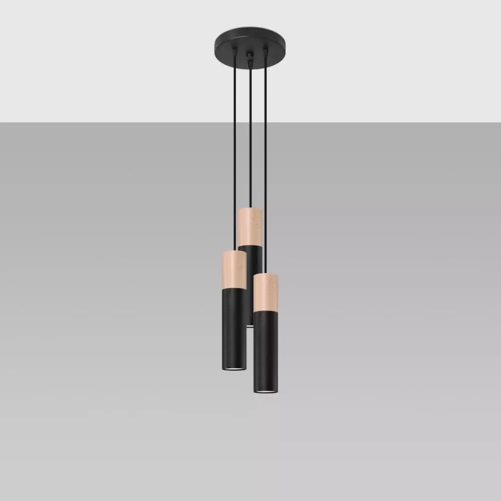 Lampa wisząca PABLO 3P czarna