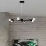 Żyrandol LANGO 5 czarny