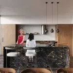 Lampa wisząca ALINO 3 czarna