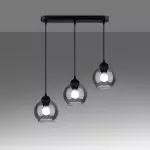 Lampa wisząca ALINO 3 czarna
