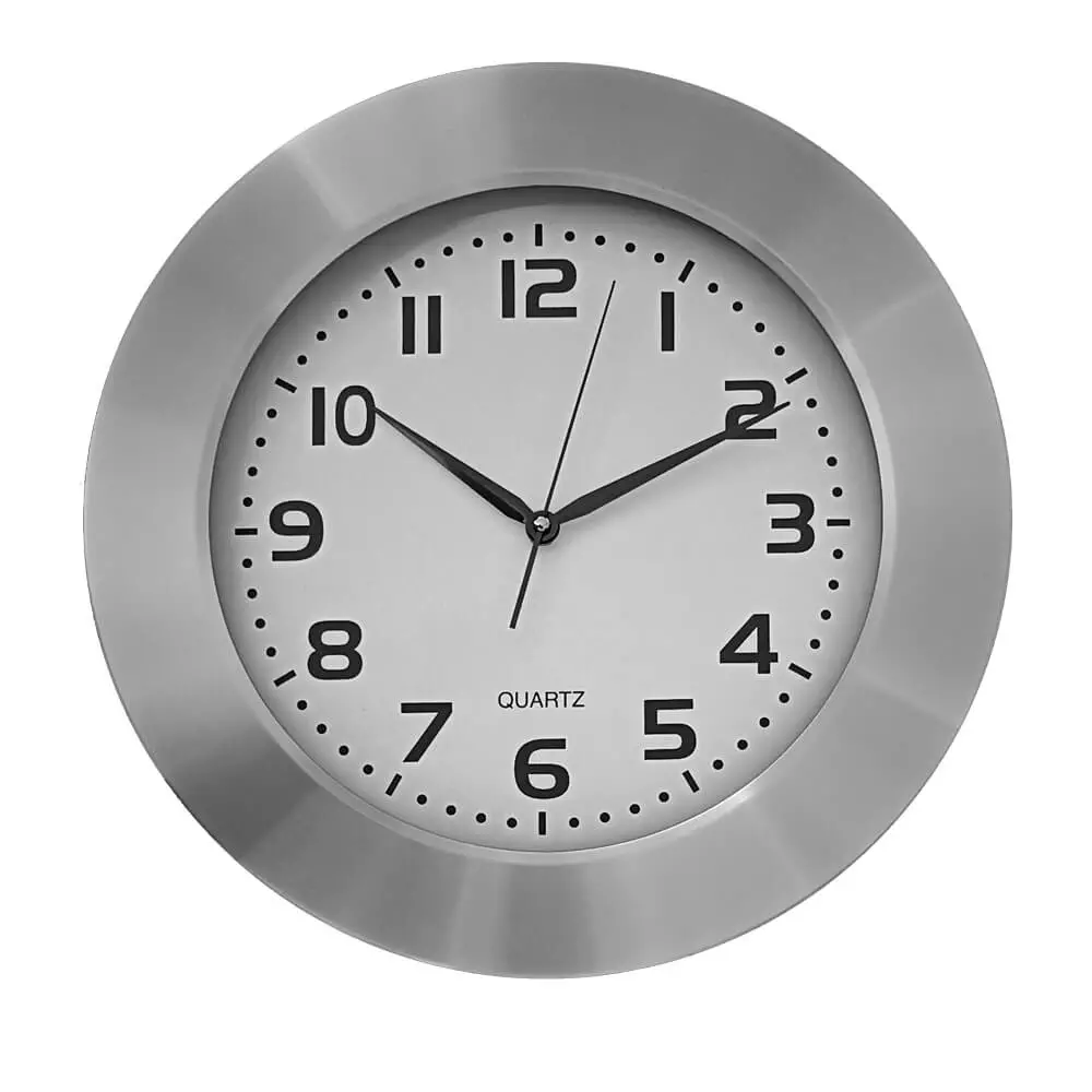 Okrągły zgar ścienny AluTime 40 cm Aluminiowy