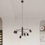 Plafon LEMMI 6L czarny