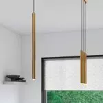 Lampa wisząca PASTELO 3L złota
