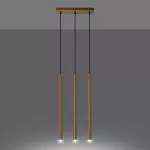Lampa wisząca PASTELO 3L złota