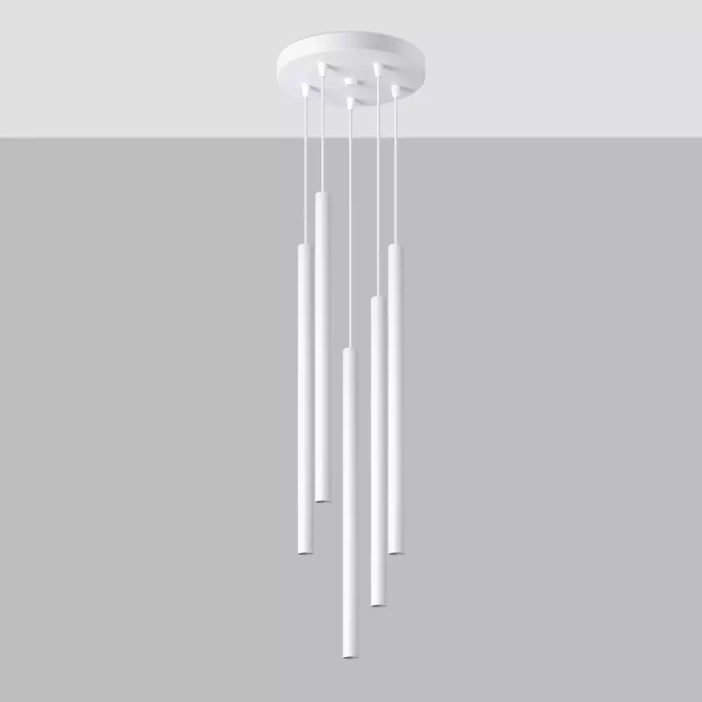 Lampa wisząca PASTELO 5P biała