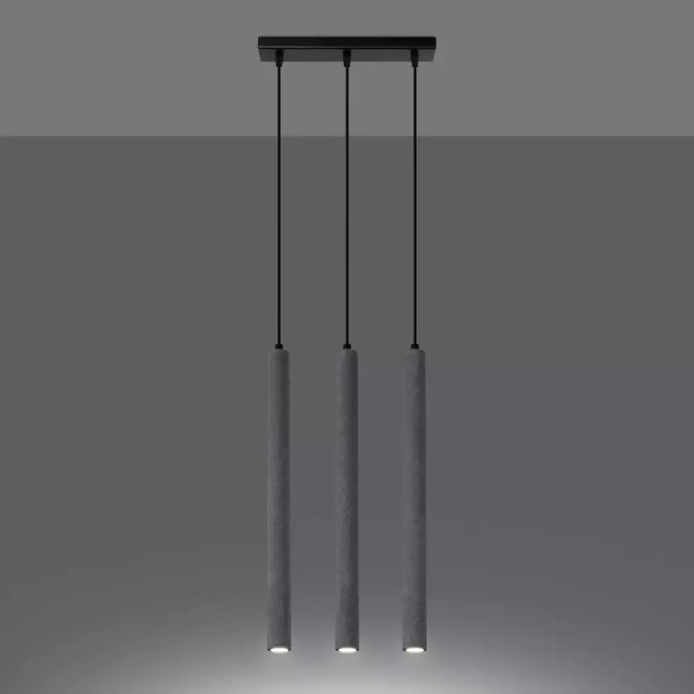 Lampa wisząca PASTELO 3L beton