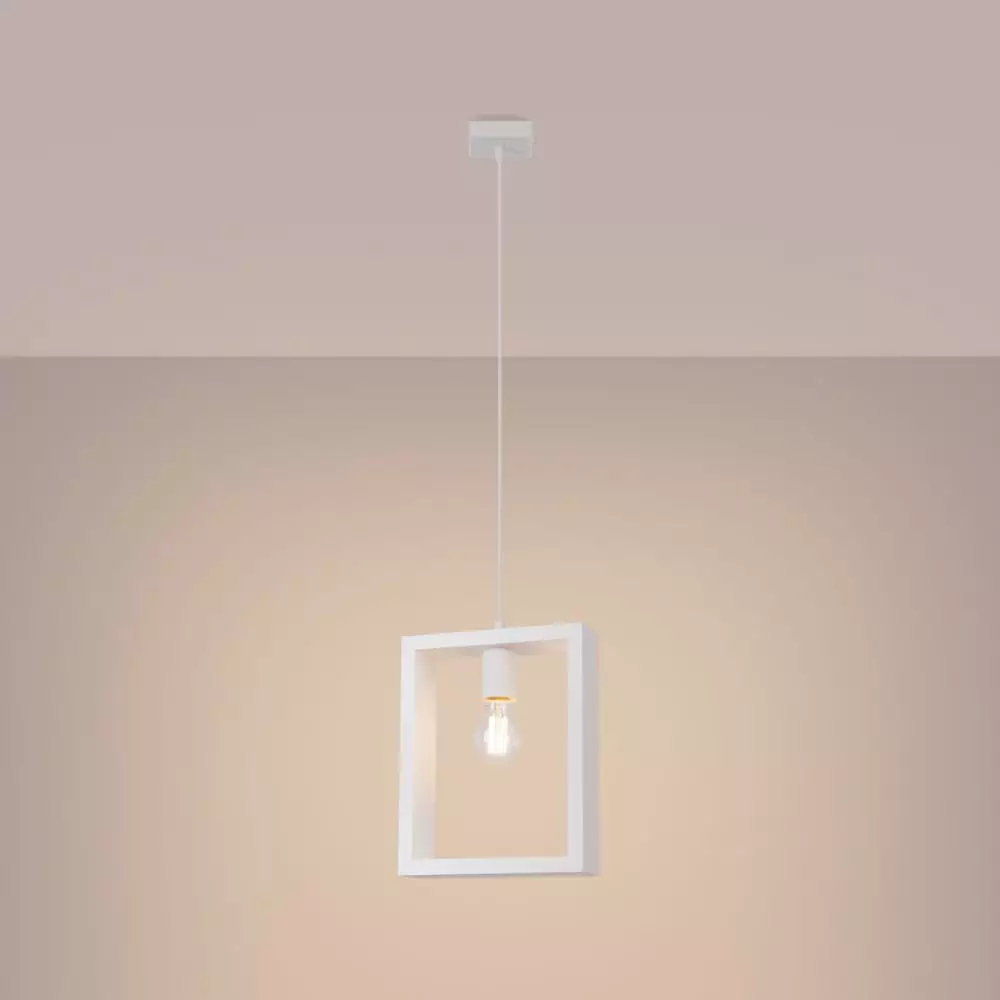 Lampa wisząca ARIES biała