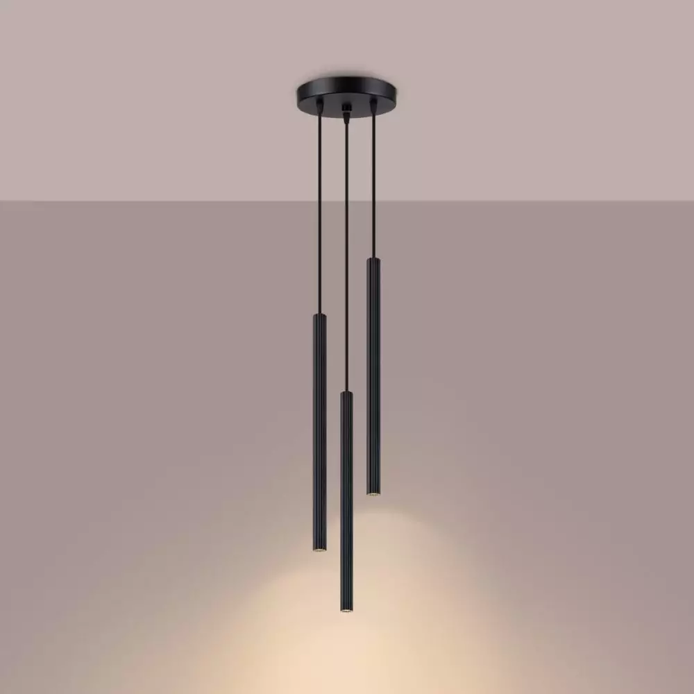 Lampa wisząca ARCHE 3P czarna