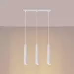 Lampa wisząca PRYSM 3L biała