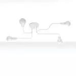 Żyrandol VECTOR 4 biały