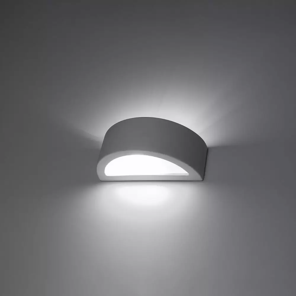Kinkiet Ceramiczny ATENA 20 biały