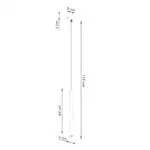 Lampa wisząca BLISS 1 czarna