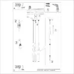 Lampa wisząca BLISS 3P czarna