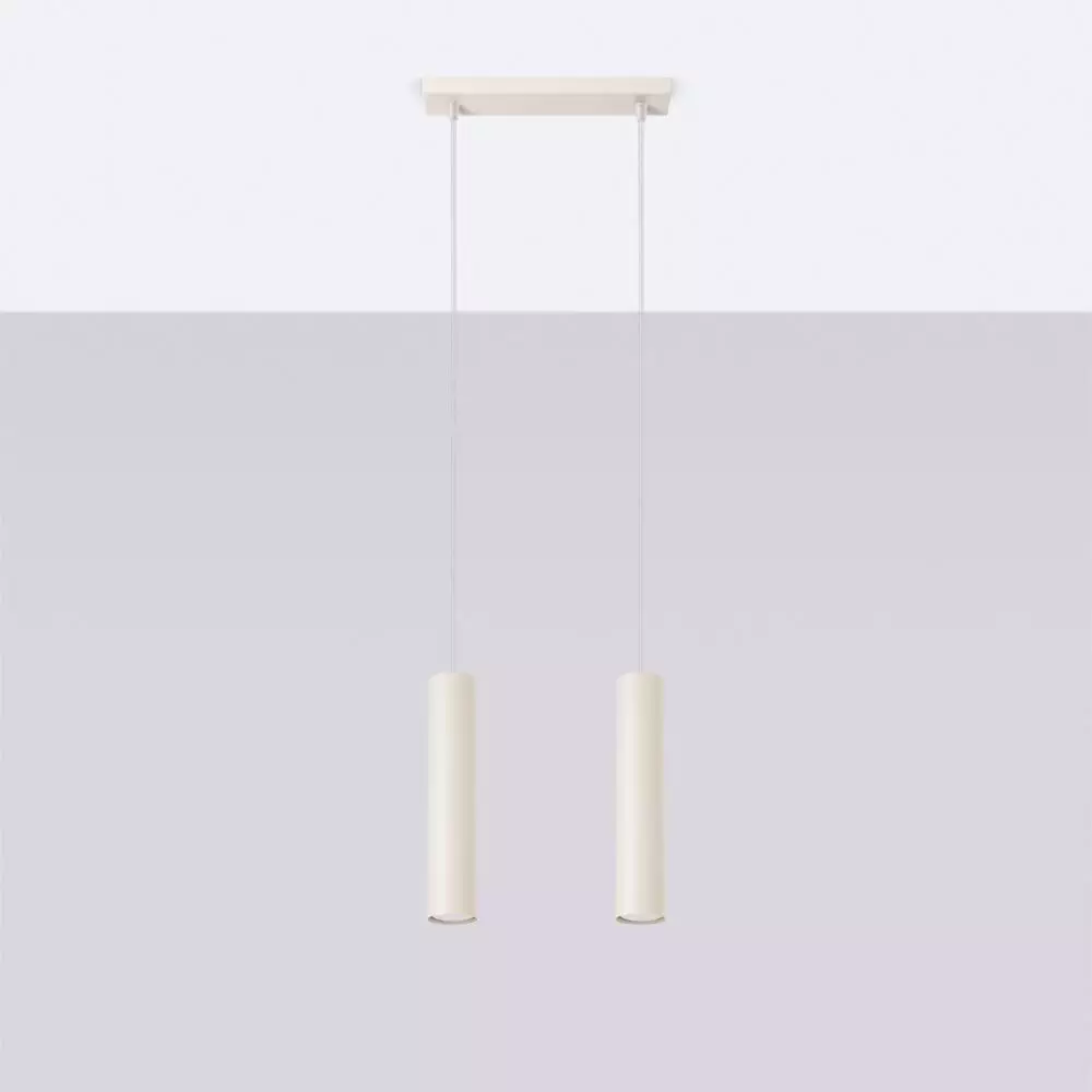 Lampa wisząca LAGOS 2 beżowa