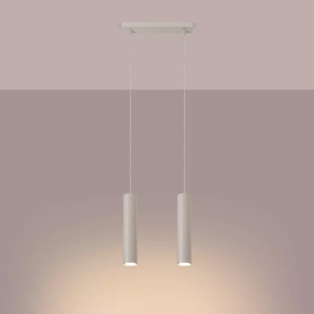 Lampa wisząca LAGOS 2 beżowa
