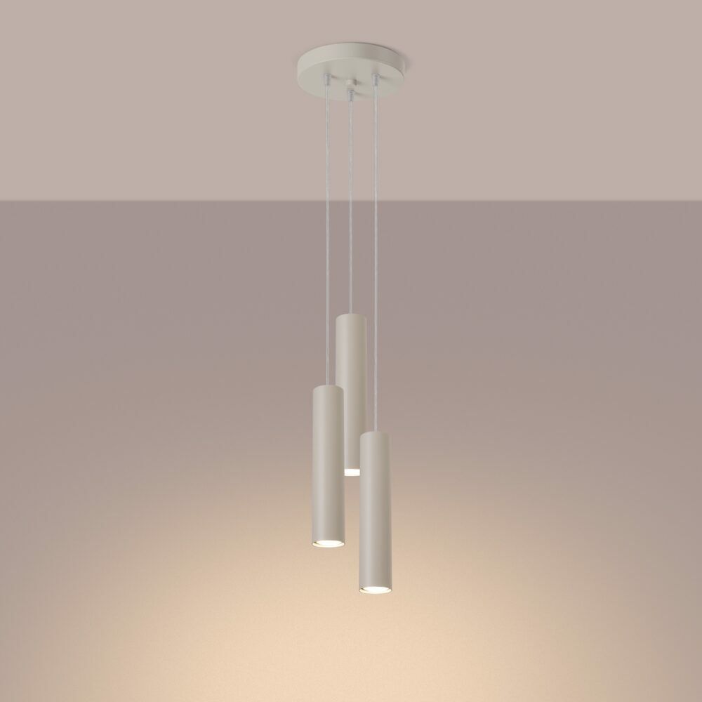 Lampa wisząca LAGOS 3P beżowa