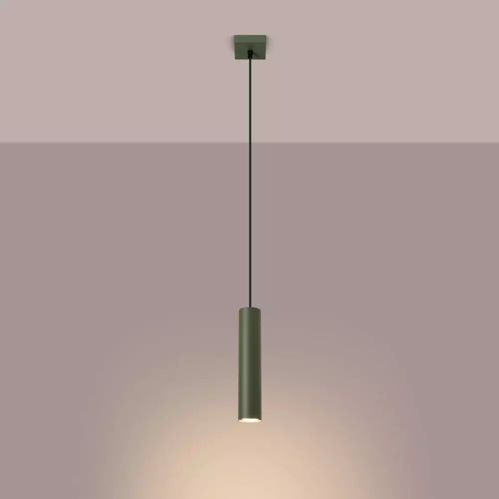 Lampa wisząca LAGOS 1 zielona oliwka