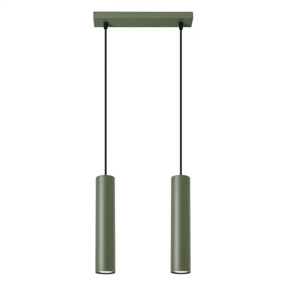 Lampa wisząca LAGOS 2 zielona oliwka