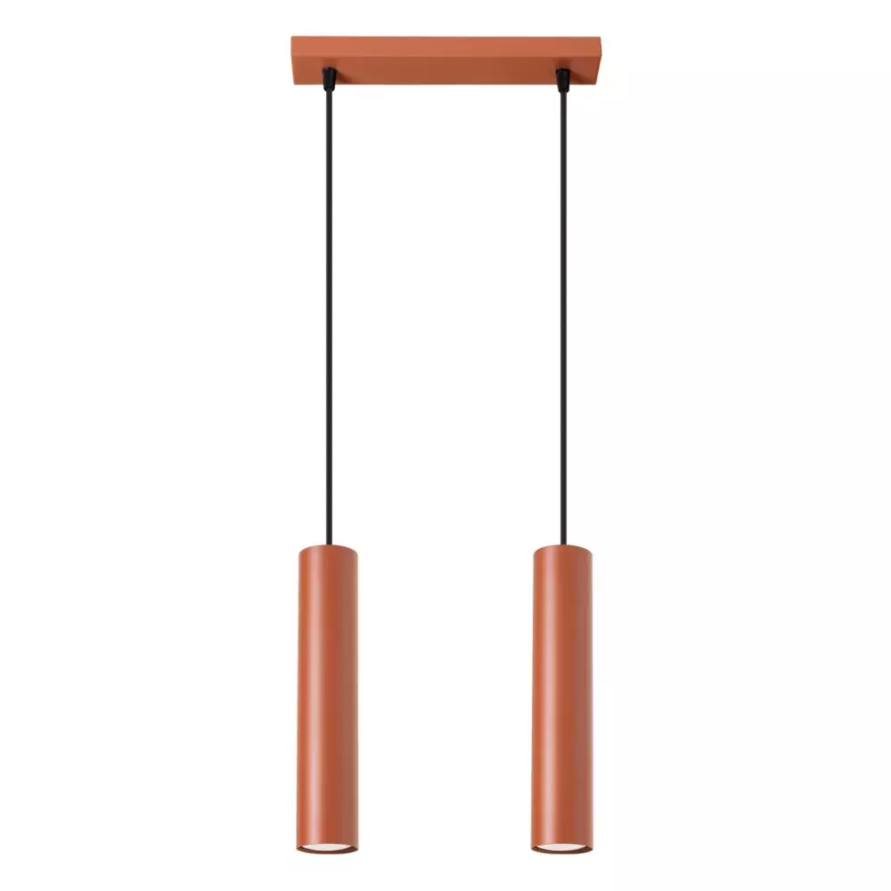 Lampa wisząca LAGOS 2 ochra czerwona