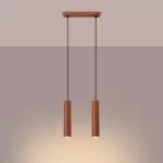 Lampa wisząca LAGOS 2 ochra czerwona