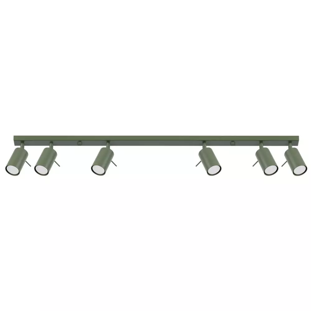 Plafon RING 6L zielony oliwkowy