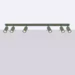 Plafon RING 6L zielony oliwkowy