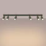 Plafon RING 6L zielony oliwkowy