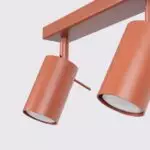 Plafon RING 4L ochra czerwona