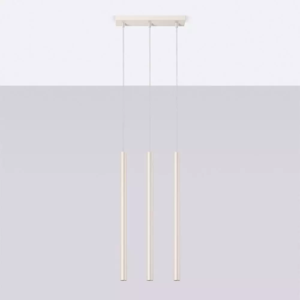 Lampa wisząca PASTELO 3 beżowa