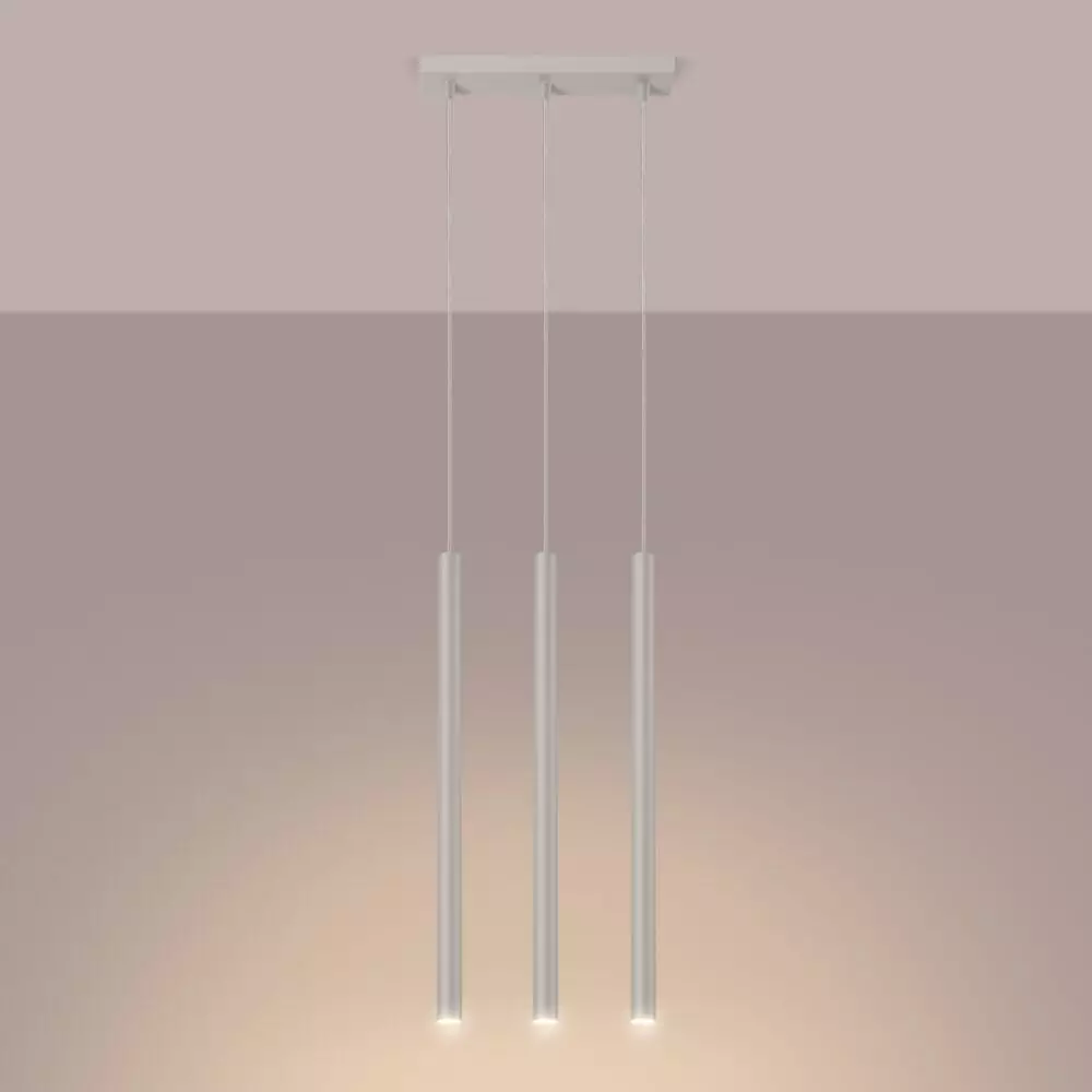 Lampa wisząca PASTELO 3 beżowa