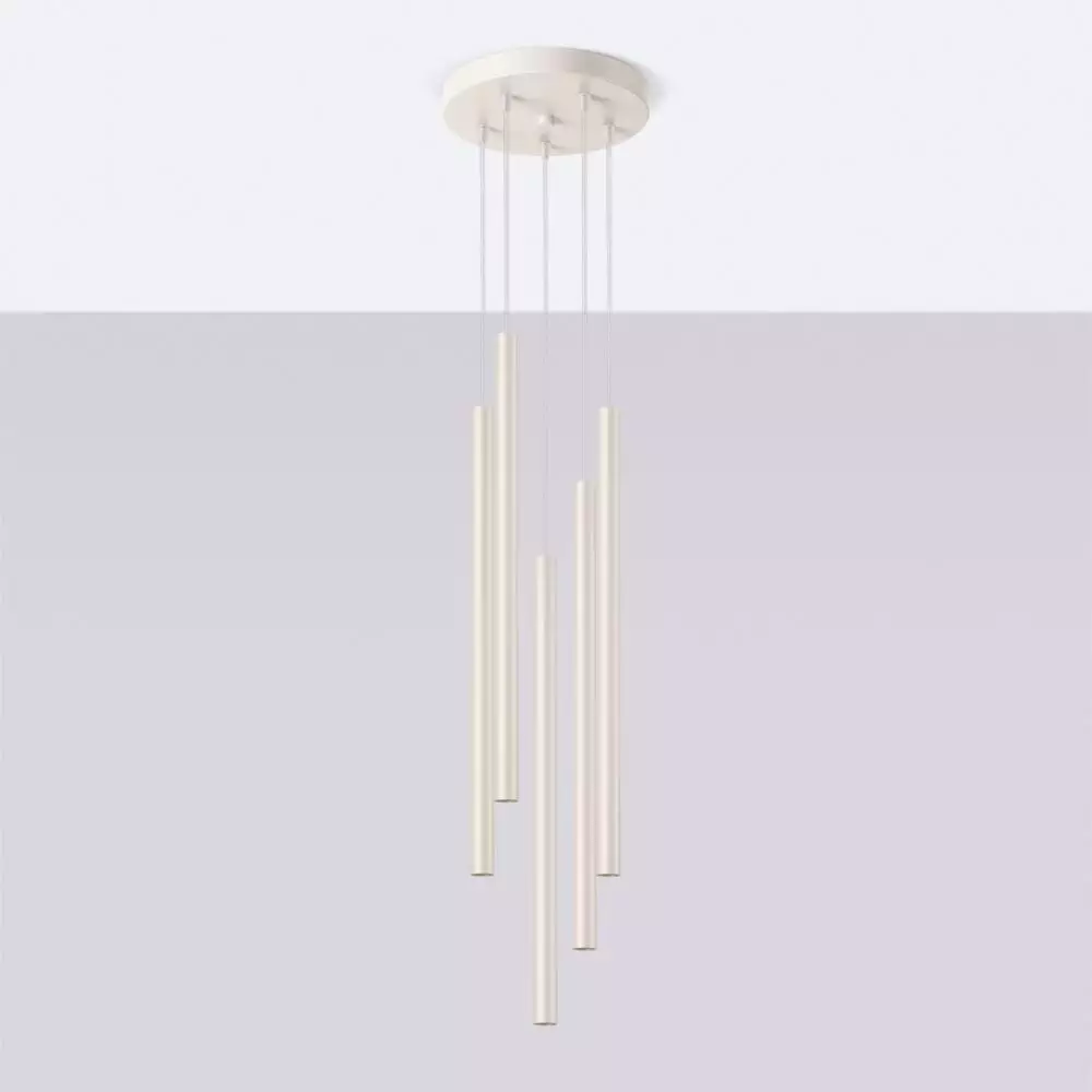 Lampa wisząca PASTELO 5P beżowa