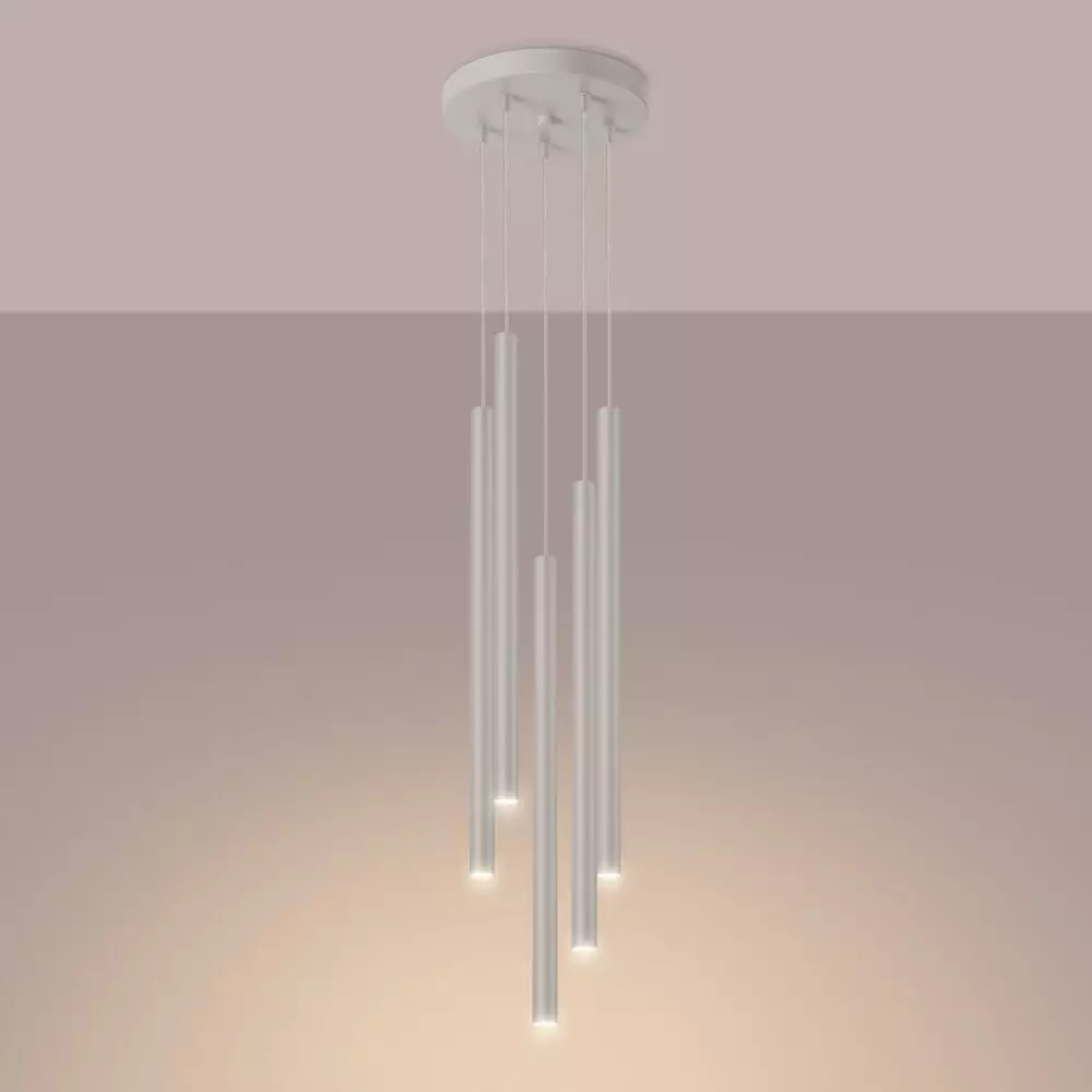 Lampa wisząca PASTELO 5P beżowa