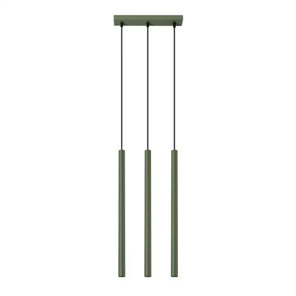 Lampa wisząca PASTELO 3 zielona oliwka