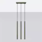 Lampa wisząca PASTELO 3 zielona oliwka
