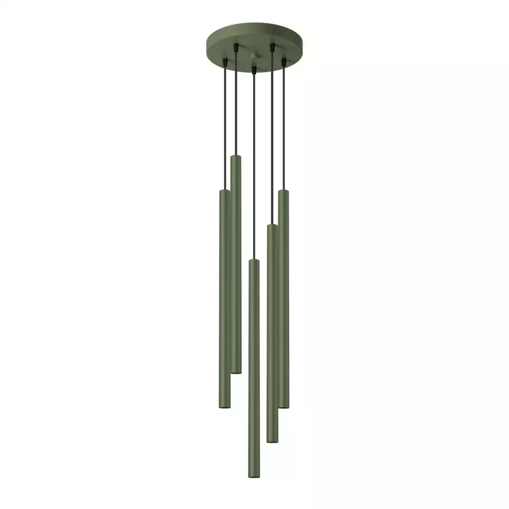 Lampa wisząca PASTELO 5P zielona oliwka
