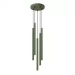 Lampa wisząca PASTELO 5P zielona oliwka