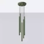 Lampa wisząca PASTELO 5P zielona oliwka