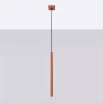 Lampa wisząca PASTELO 1 ochra czerwona
